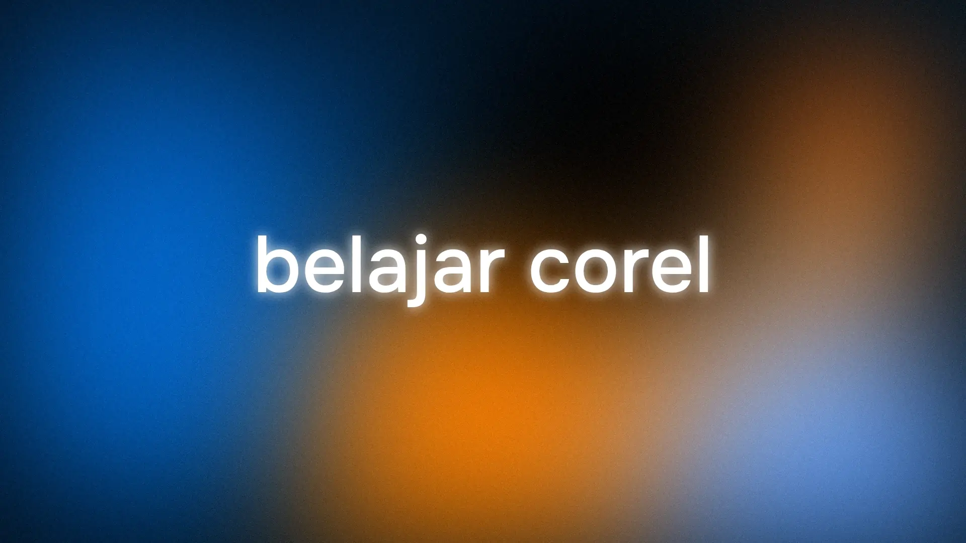 Belajar CorelDRAW untuk Pemula